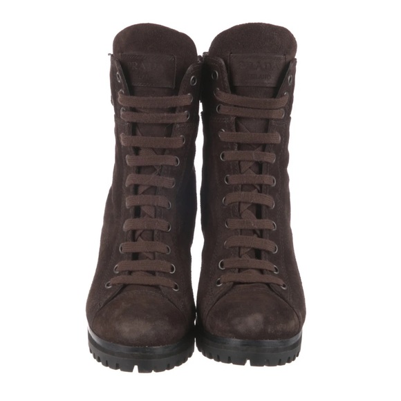 Prada Suede Combat boots - Picture 9 of 9